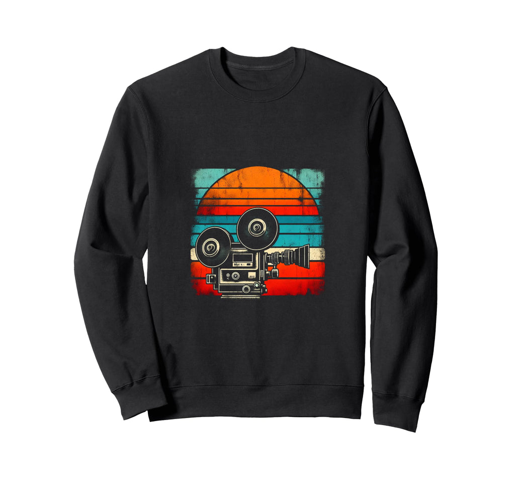 Movie Camera Sweatshirt - Graphic Print for Adults - T-Shirt, Sweatshirt, Hoodie