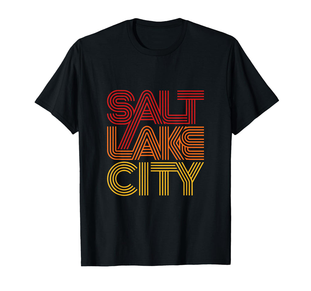Salt Lake City Souvenir 70S 80S T-Shirt - Aesthetic Graphic for Adults - T-Shirt, Sweatshirt, Hoodie