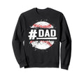 Baseball Player Distressed Baseball Sweatshirt - Minimalist Print Unisex - T-Shirt, Sweatshirt, Hoodie