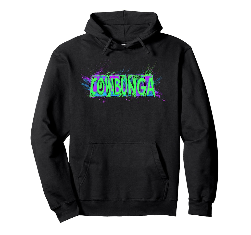 Cowabunga 80S 90S Nostalgia Slang Hoodie - Casual Everyday Wear Men Women - T-Shirt, Sweatshirt, Hoodie