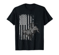 American Flag Bucking Bull Riding T-Shirt - Unique Graphic Men Women - T-Shirt, Sweatshirt, Hoodie