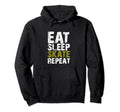 Eat Sleep Skate Repeat Roller Skate Ice Hoodie - Trendy Graphic for Adults - T-Shirt, Sweatshirt, Hoodie