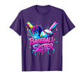 Baseball Sister Dripping Neon Sports T-Shirt - Graphic Print for Adults - T-Shirt, Sweatshirt, Hoodie