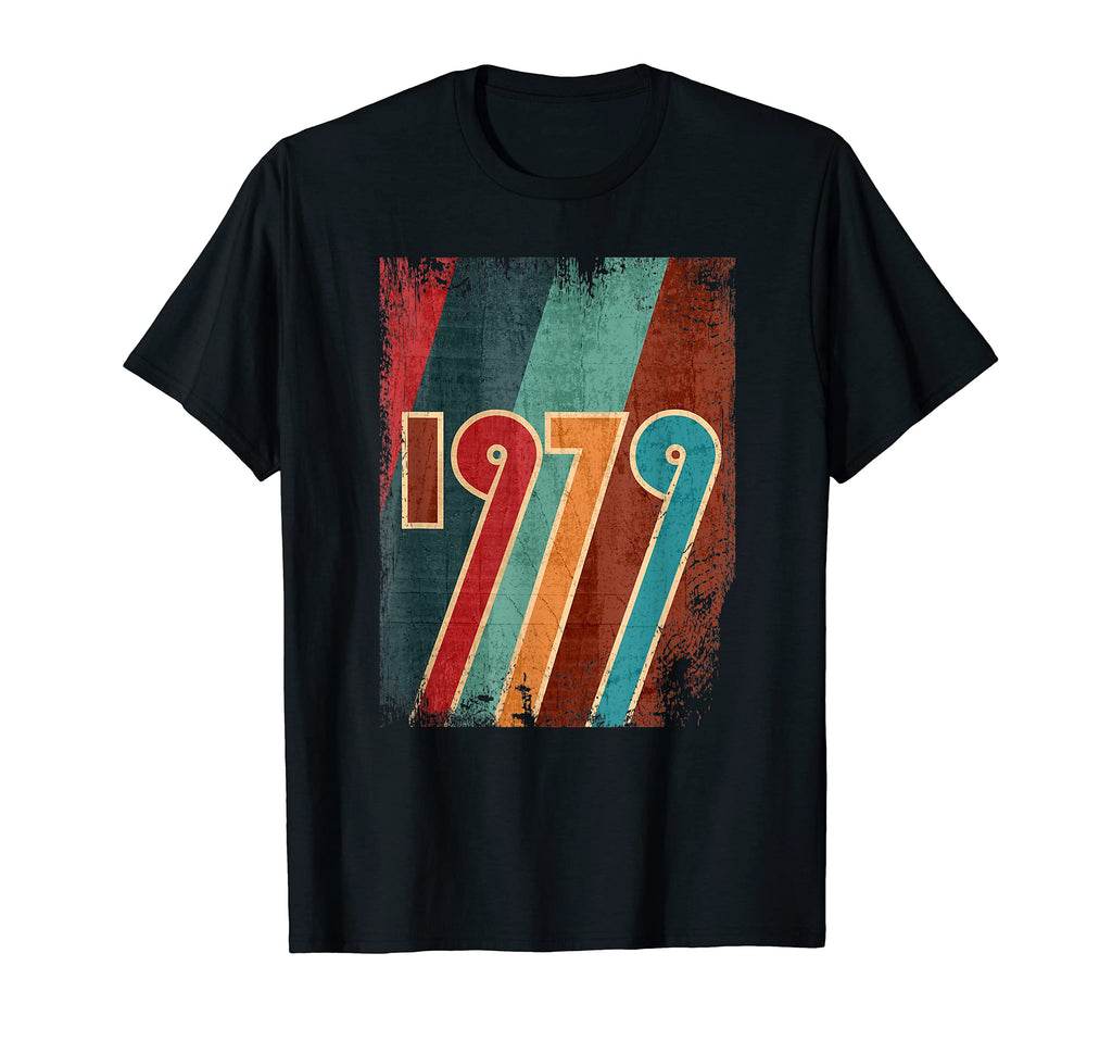 Born 1979 40Th Distressed Birthday Gifts Hoodie - Novelty Apparel Unisex - T-Shirt, Sweatshirt, Hoodie