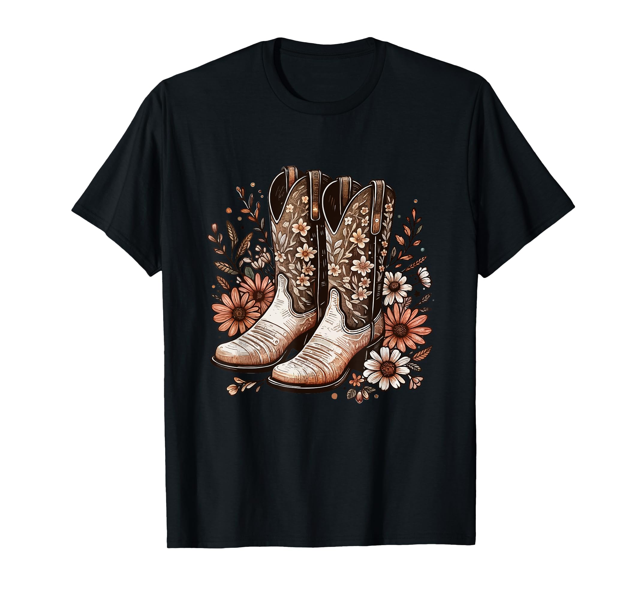 Cowgirl Boots Western Country T-Shirt - Casual Everyday Wear for Adults - T-Shirt, Sweatshirt, Hoodie