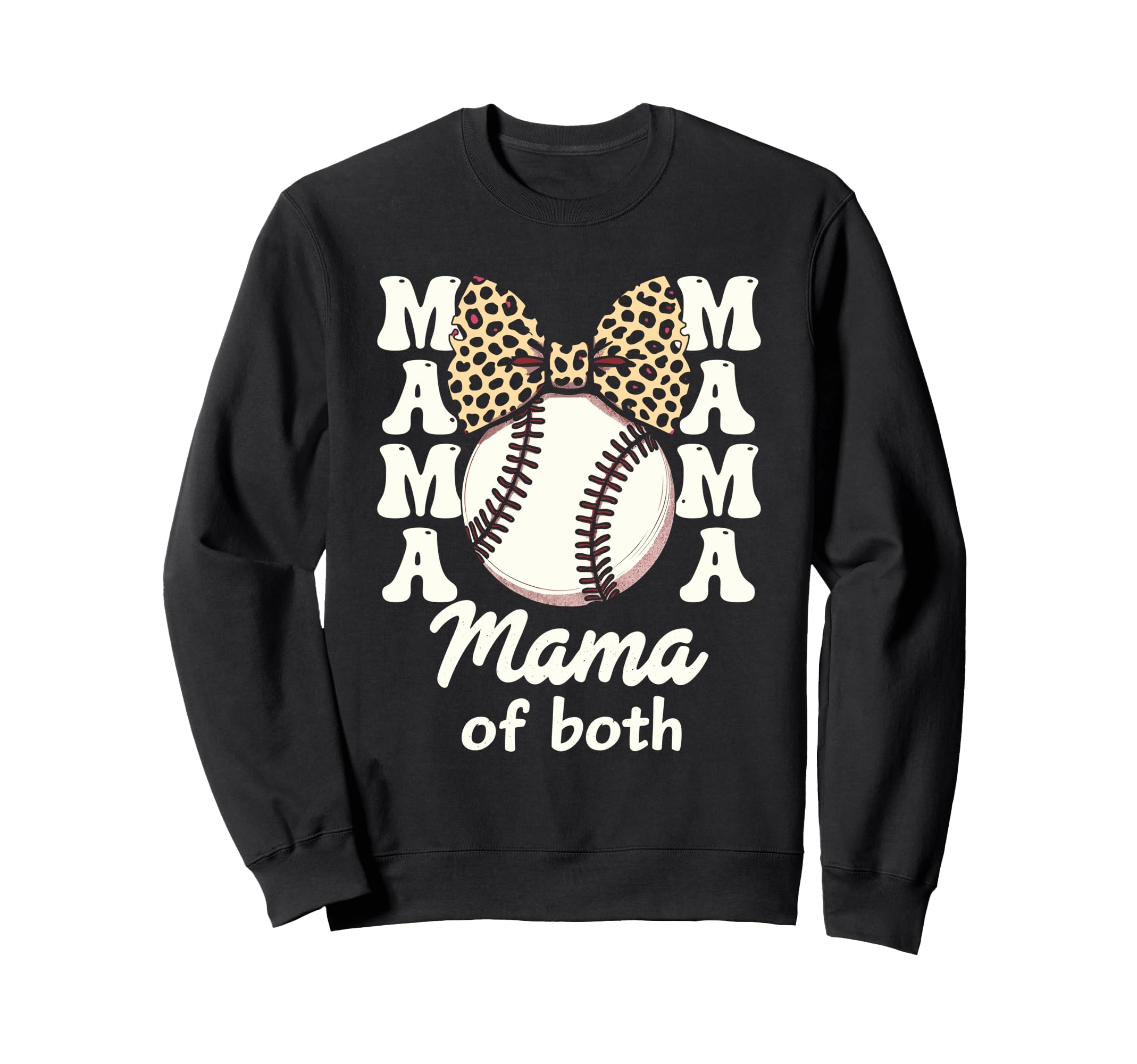 Leopard Mothers Day Mama Mom Both Sweatshirt - Minimalist Print for Adults - T-Shirt, Sweatshirt, Hoodie