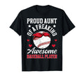 Proud Aunt Baseball Player Auntie T-Shirt - Custom Art Print Unisex - T-Shirt, Sweatshirt, Hoodie