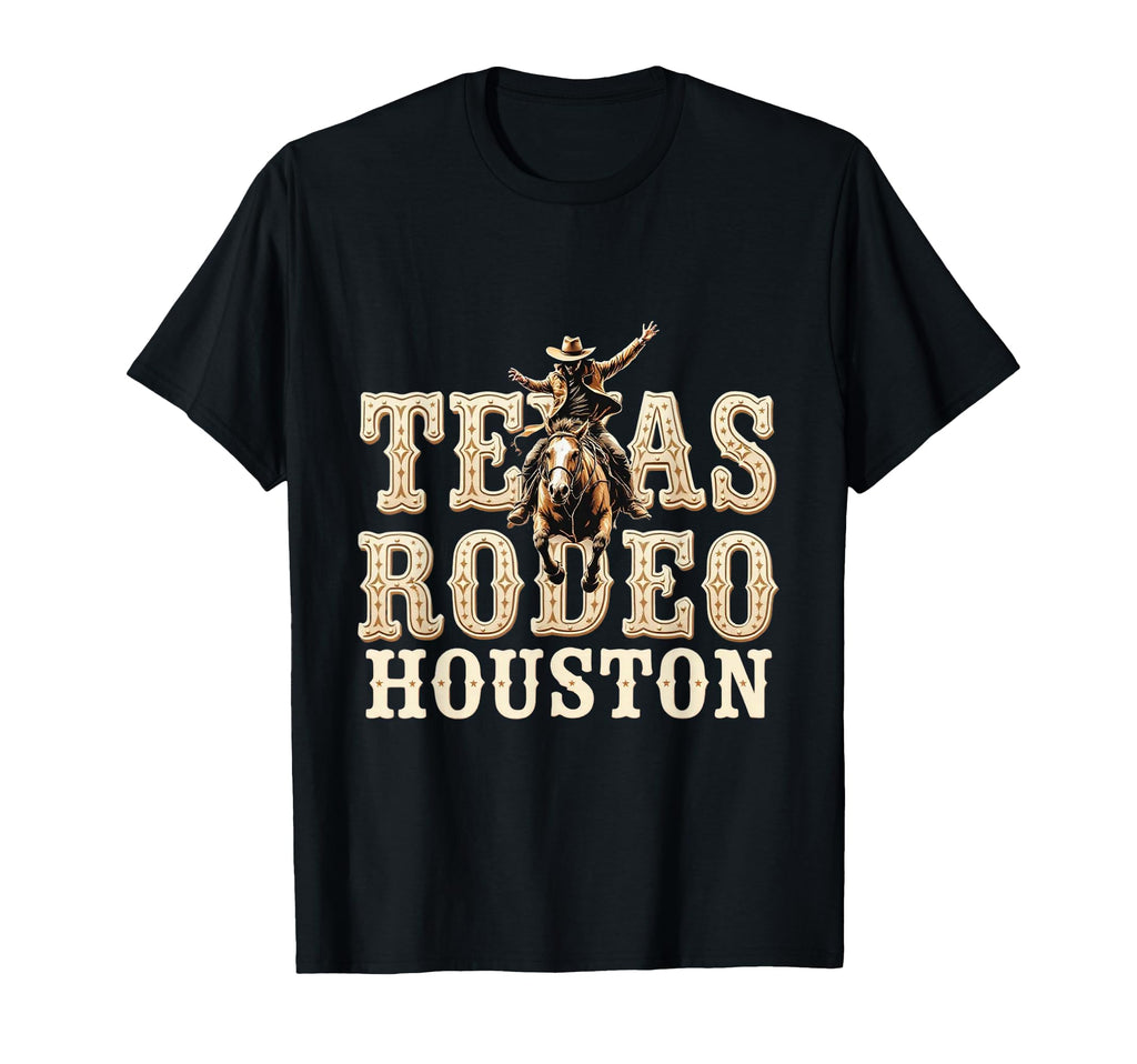 Houston Texas Rodeo Western Cowboy T-Shirt - Graphic Print Men Women - T-Shirt, Sweatshirt, Hoodie