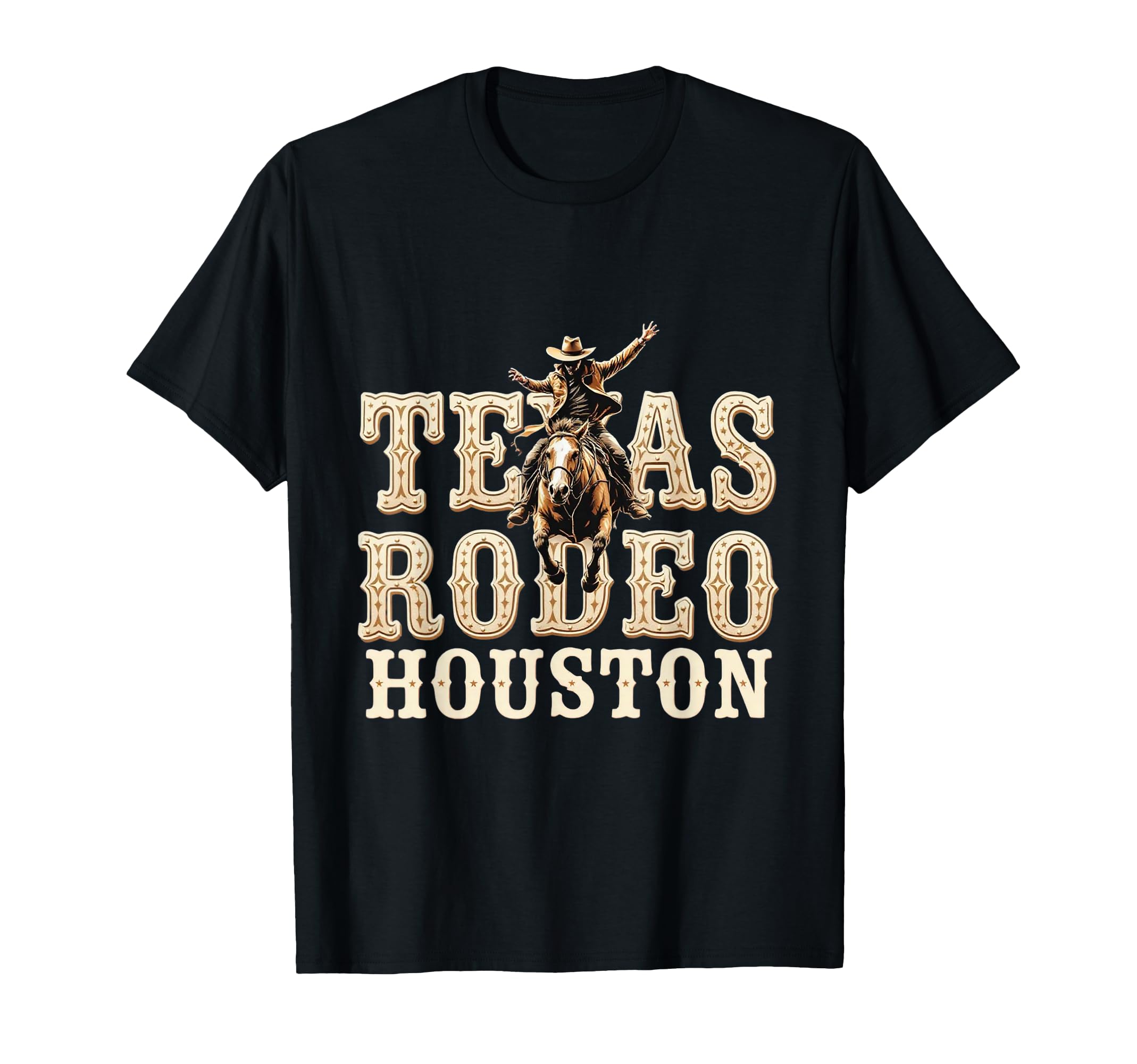 Houston Texas Rodeo Western Cowboy T-Shirt - Graphic Print Men Women - T-Shirt, Sweatshirt, Hoodie