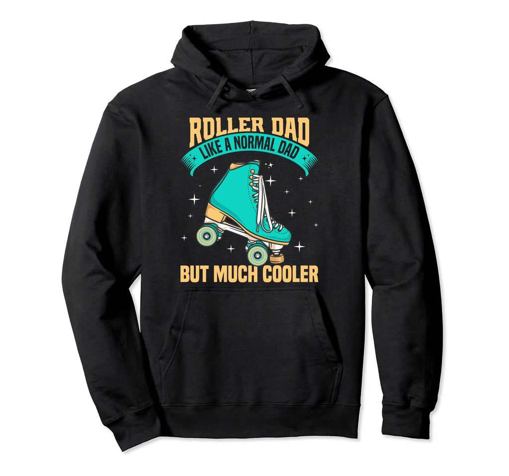 Roller Dad Disco Derby Roller Skater Hoodie - Aesthetic Graphic for Adults - T-Shirt, Sweatshirt, Hoodie