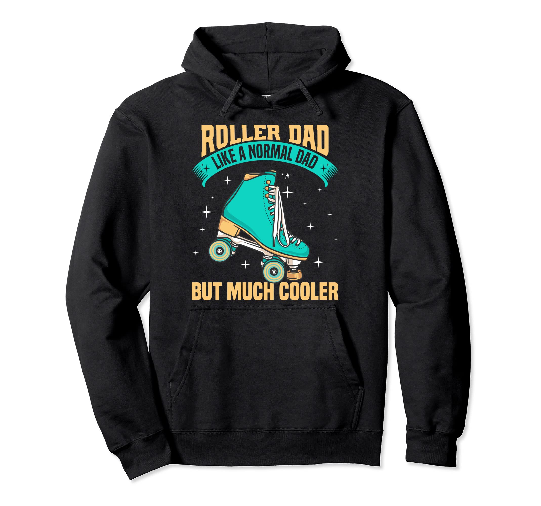 Roller Dad Disco Derby Roller Skater Hoodie - Aesthetic Graphic for Adults - T-Shirt, Sweatshirt, Hoodie