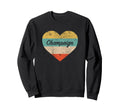 I Love Champaign Illinois Distressed Sweatshirt - Graphic Print Unisex - T-Shirt, Sweatshirt, Hoodie