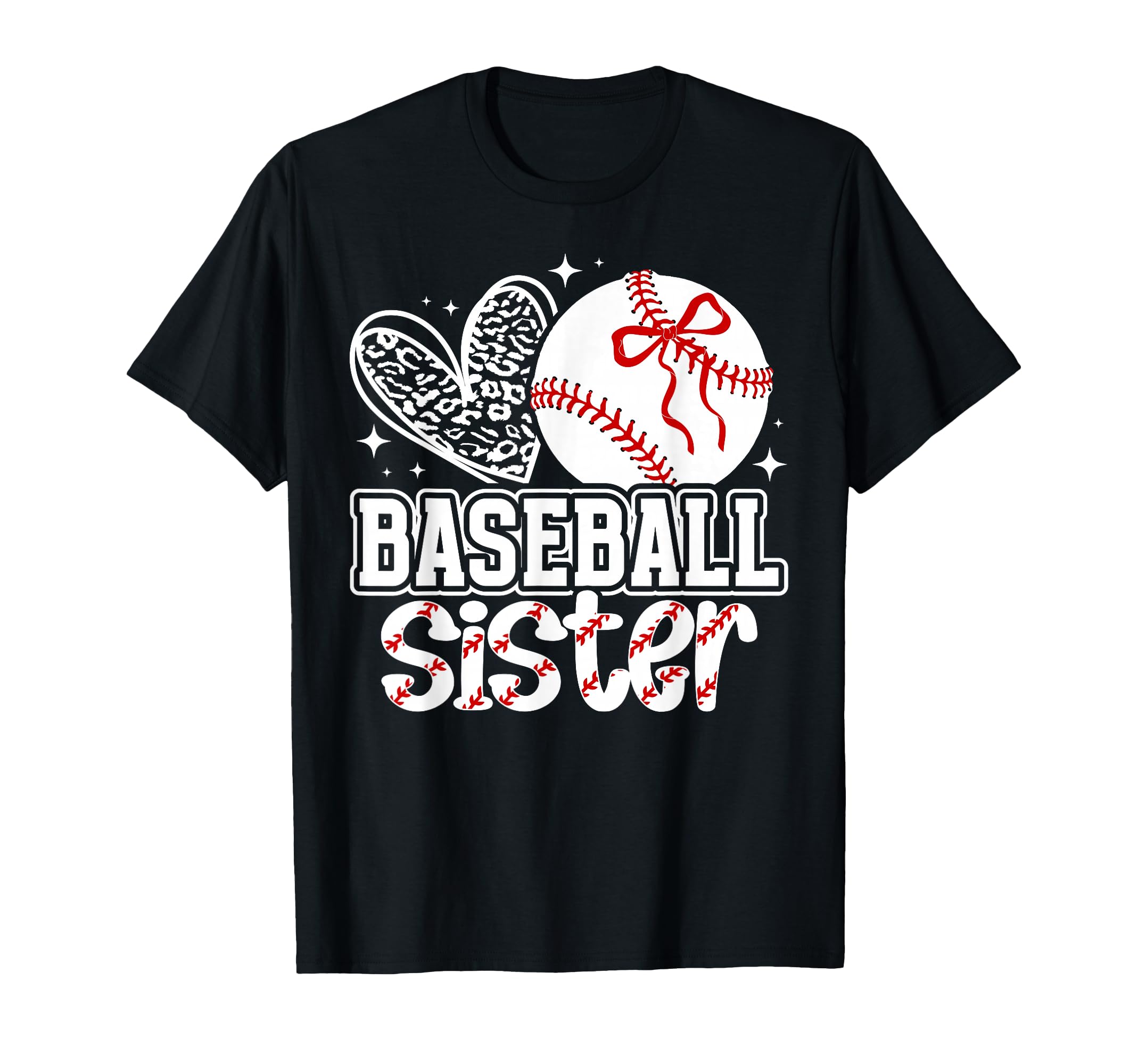 Baseball Sister Heart Sister T-Shirt - Streetwear Style for Adults - T-Shirt, Sweatshirt, Hoodie