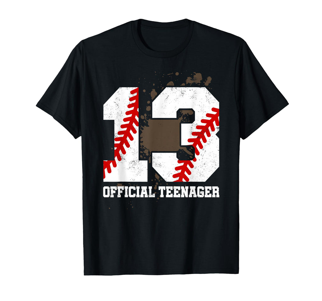 Teenager 13Th Birthday Baseball 13 T-Shirt - Graphic Print for Adults - T-Shirt, Sweatshirt, Hoodie