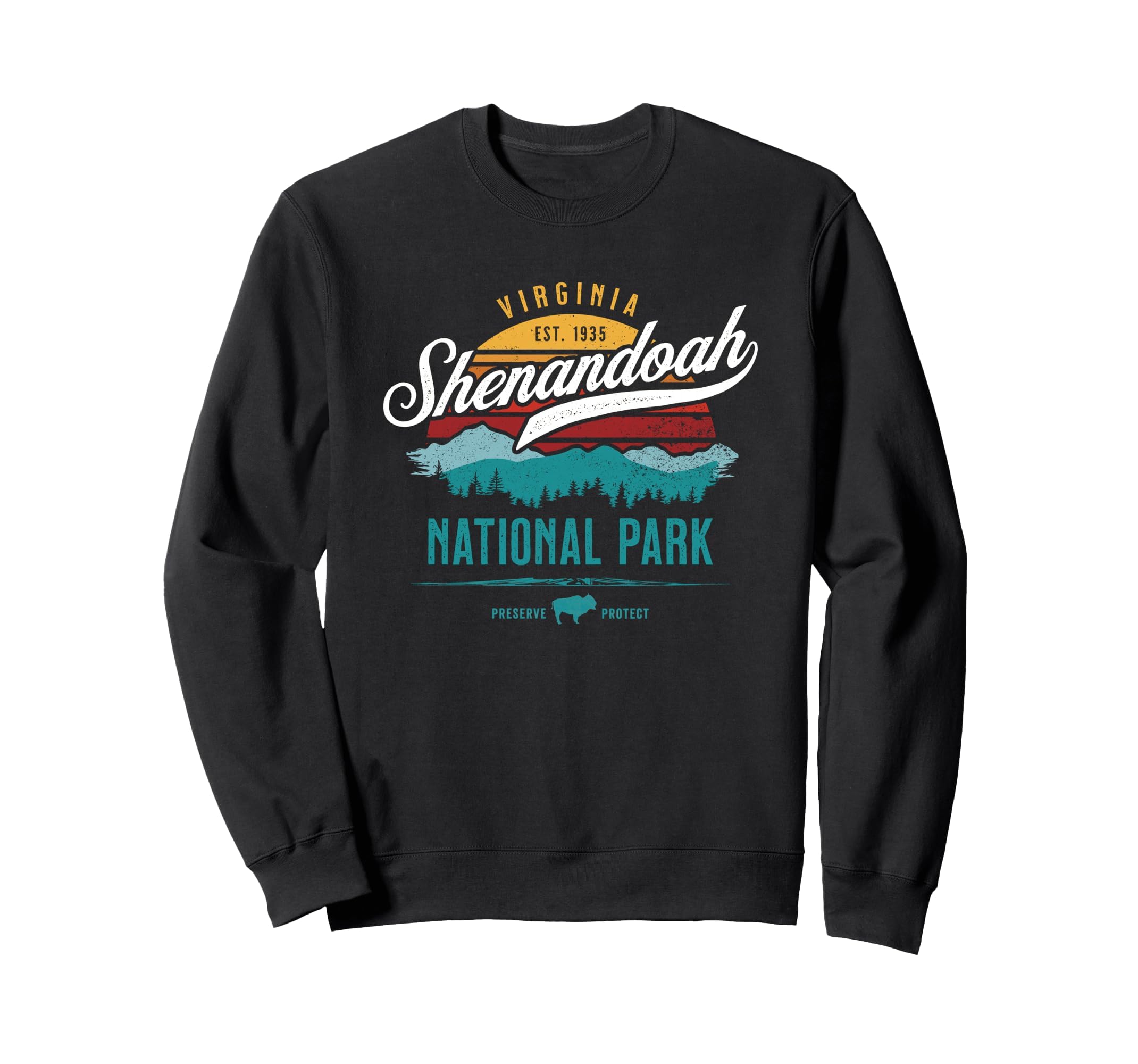 Shenandoah National Virginia Usa Sweatshirt - Minimalist Print Men Women - T-Shirt, Sweatshirt, Hoodie