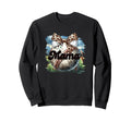 Mama Baseball Leopard Bow Sweatshirt - Casual Everyday Wear Unisex - T-Shirt, Sweatshirt, Hoodie