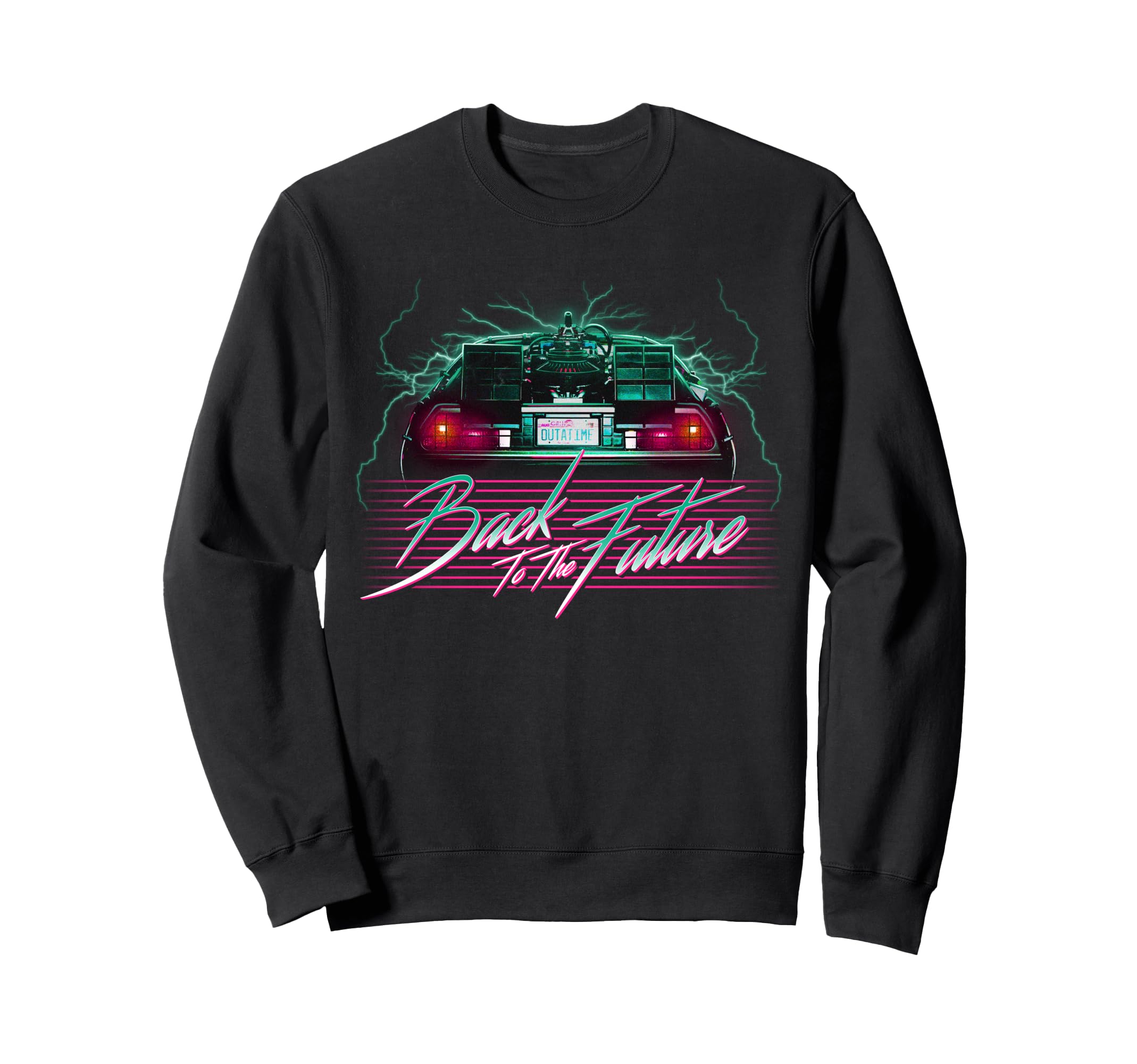 Back To Future Delorean 80S Neon Sweatshirt - Graphic Print Men Women - T-Shirt, Sweatshirt, Hoodie