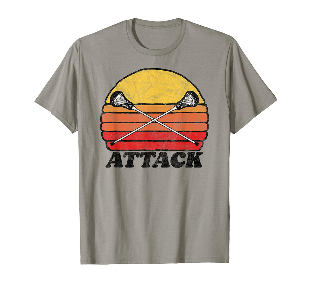 Attack X Crossed Lacrosse Sticks T-Shirt - Casual Everyday Wear Men Women - T-Shirt, Sweatshirt, Hoodie