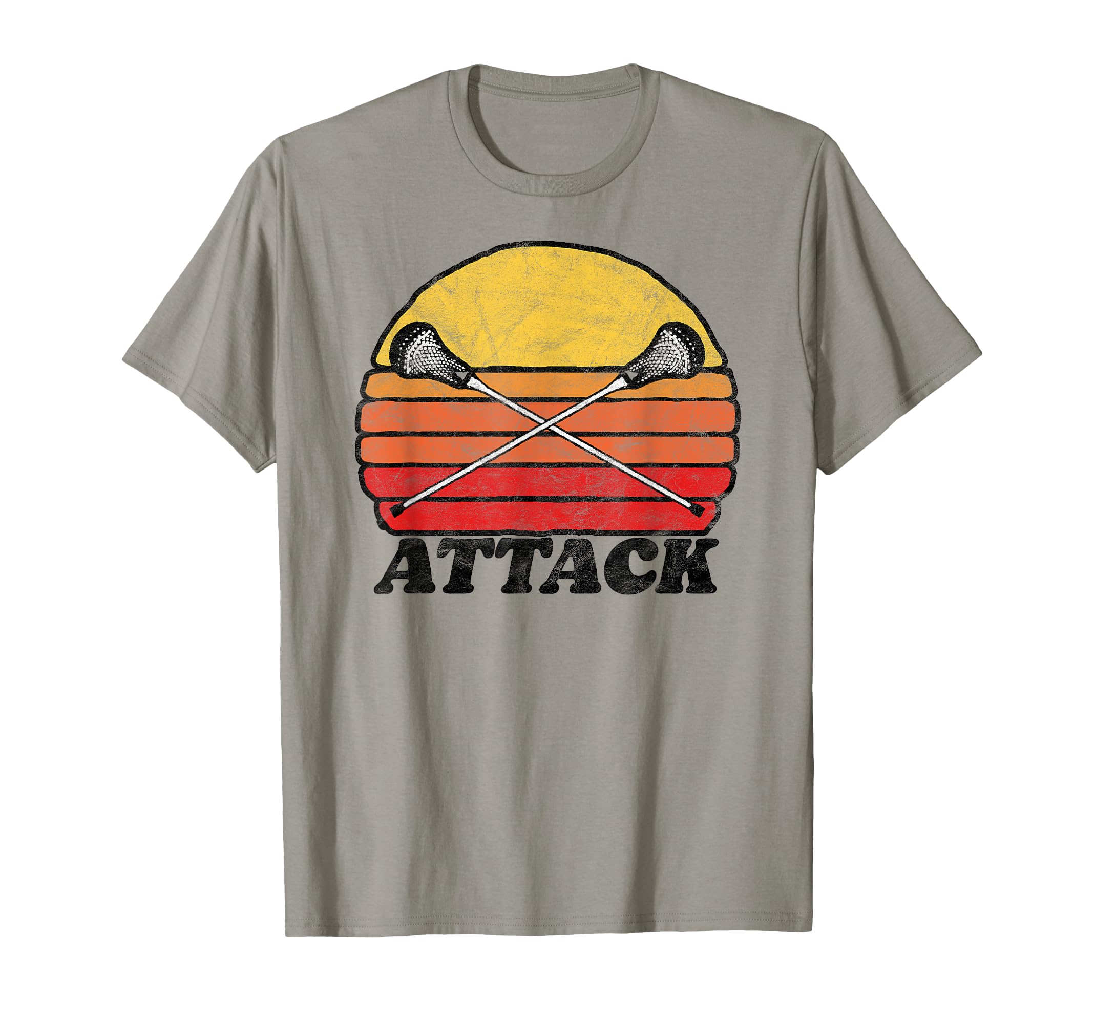 Attack X Crossed Lacrosse Sticks T-Shirt - Casual Everyday Wear Men Women - T-Shirt, Sweatshirt, Hoodie