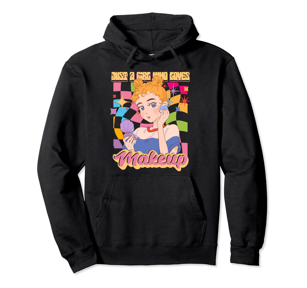 Anime Who Loves Makeup Rainbow Japan Hoodie - Aesthetic Graphic Men Women - T-Shirt, Sweatshirt, Hoodie