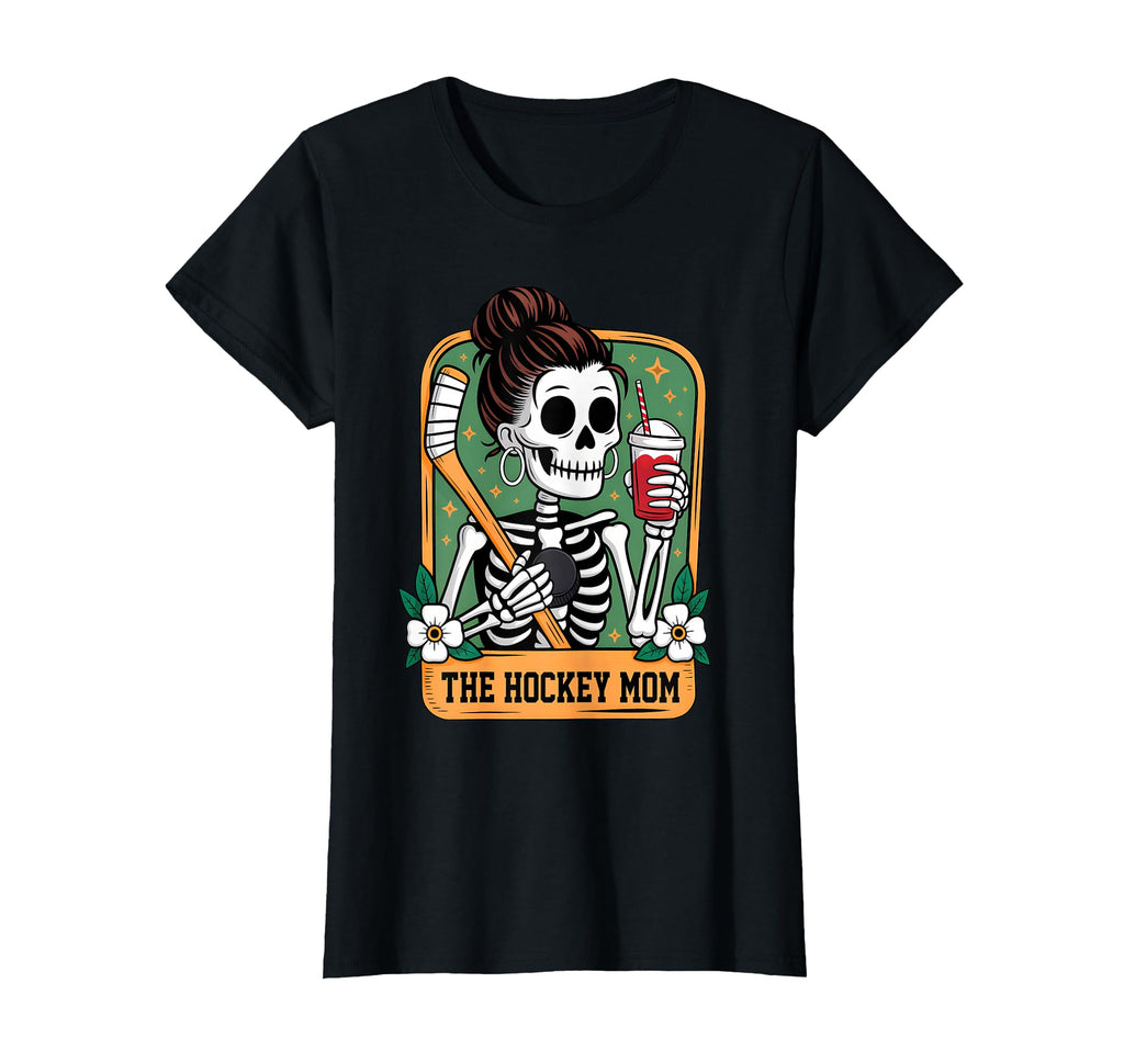 Hockey Mom Tarot Card Skeleton Game Day T-Shirt - Graphic Print Men Women - T-Shirt, Sweatshirt, Hoodie