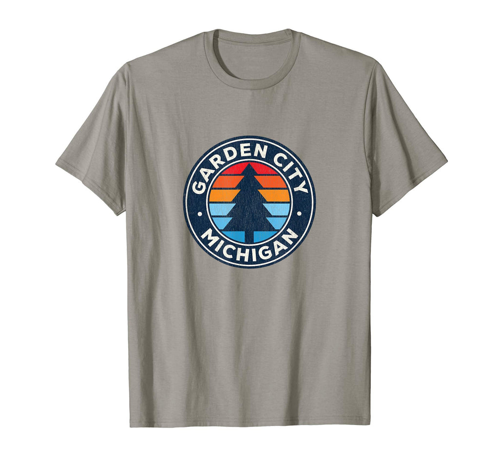 Garden City Michigan Mi 70S T-Shirt - Fun Novelty Design for Adults - T-Shirt, Sweatshirt, Hoodie