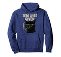 Rebellious Black Cat Smoking Zero Lives Hoodie - Custom Art Print Unisex - T-Shirt, Sweatshirt, Hoodie