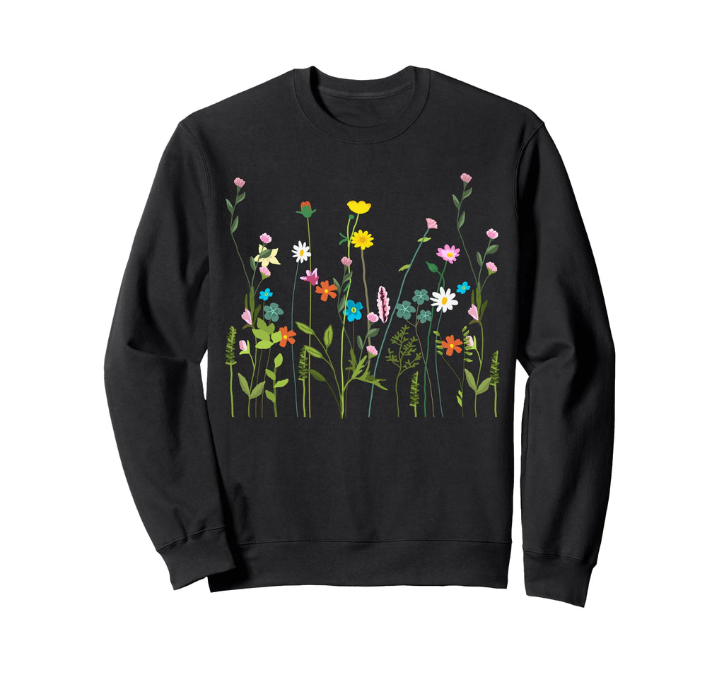 Wildflower Summer Flowers Sweatshirt - Fun Novelty Design Men Women - T-Shirt, Sweatshirt, Hoodie