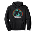 Arizona Palm Trees Rainbow Vacation Hoodie - Graphic Print Unisex - T-Shirt, Sweatshirt, Hoodie