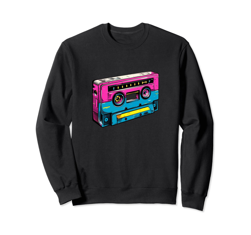 Mixtape Cassette Tape Music Sweatshirt - Minimalist Print Unisex - T-Shirt, Sweatshirt, Hoodie