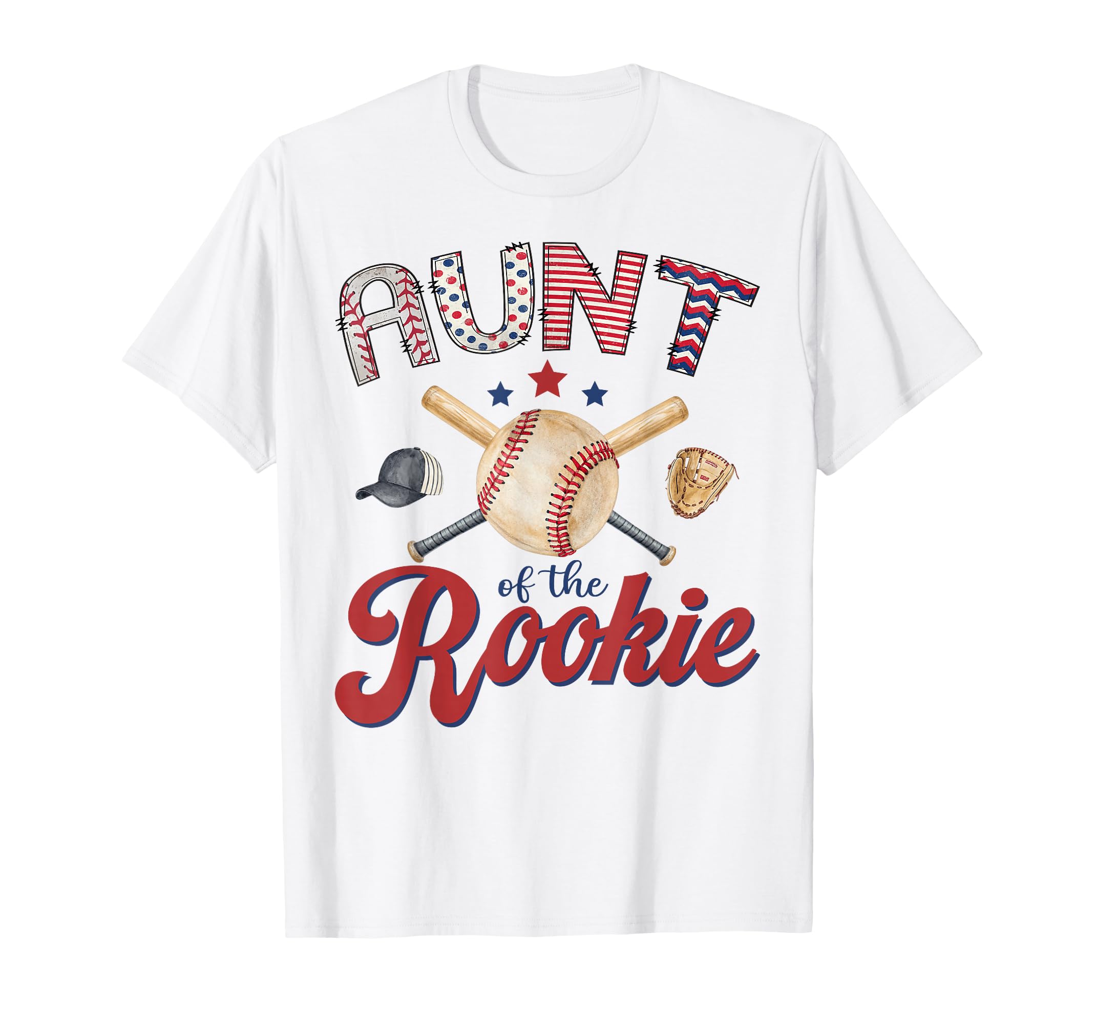Aunt Rookie 1St Birthday Baseball Lover T-Shirt - Trendy Graphic for Adults - T-Shirt, Sweatshirt, Hoodie
