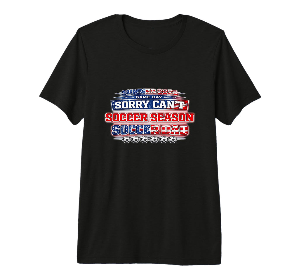 Summer 2026 Soccer Match Day Game T-Shirt - Custom Art Print for Adults - T-Shirt, Sweatshirt, Hoodie