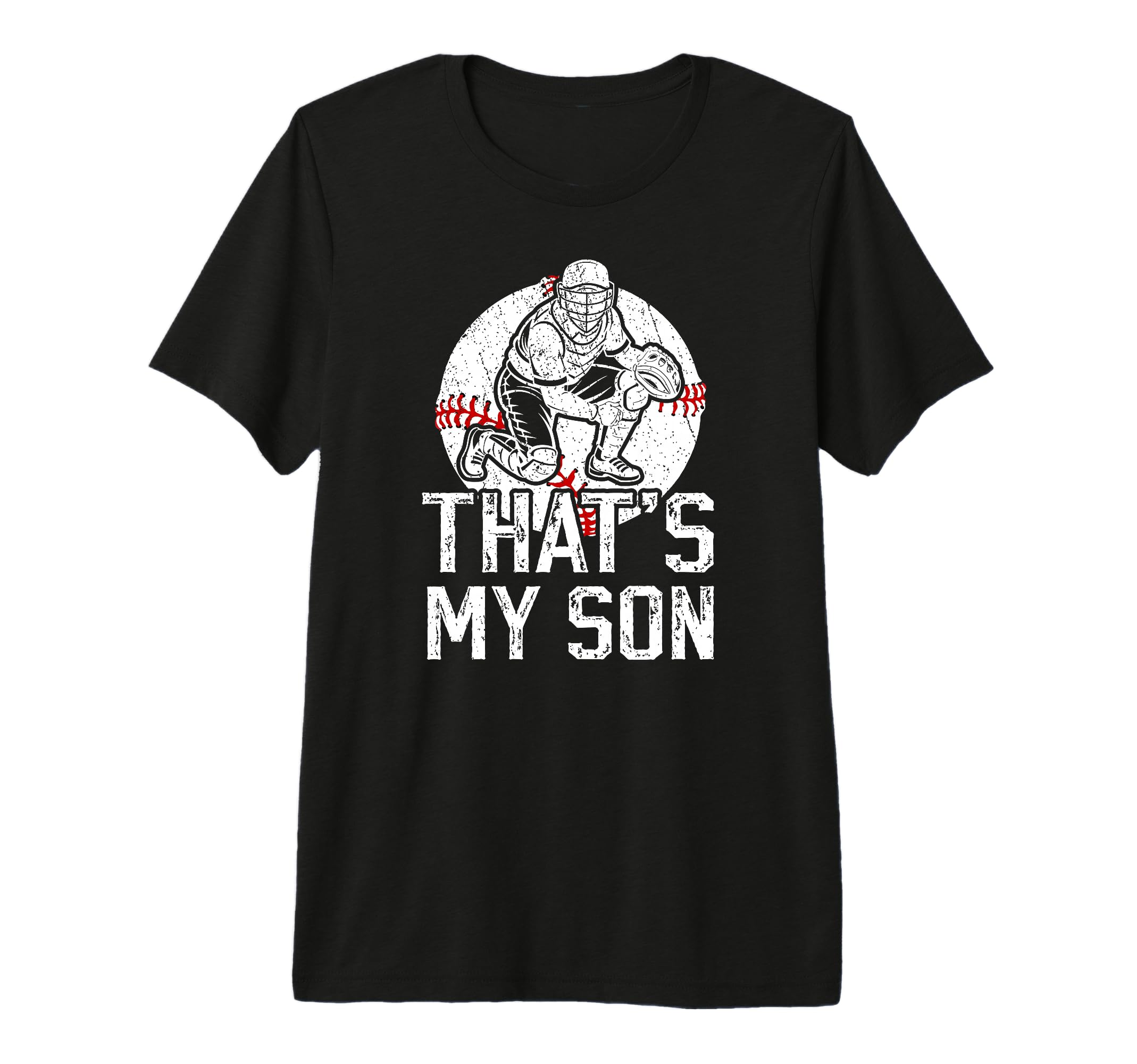 Thats My Son Baseball Catcher Mom T-Shirt - Minimalist Print for Adults - T-Shirt, Sweatshirt, Hoodie