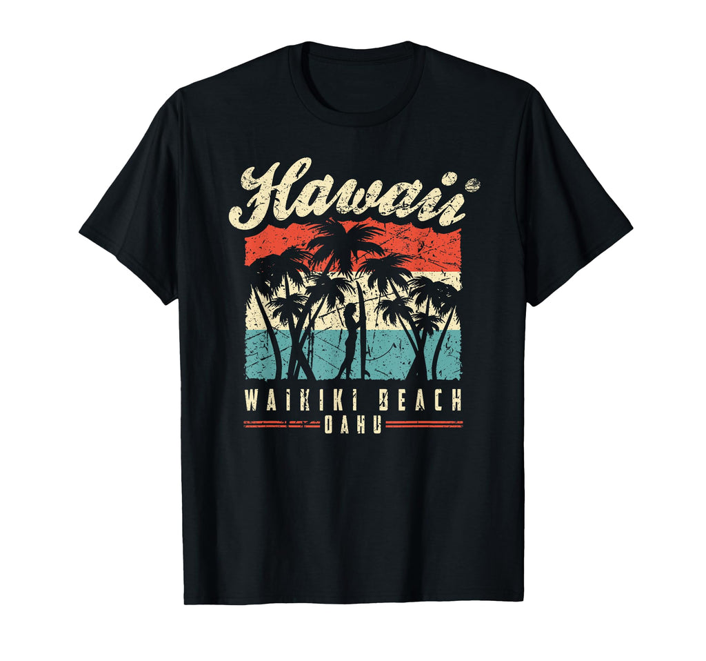 Hawaii Waikiki Beach Oahu Sunset T-Shirt - Casual Everyday Wear for Adults - T-Shirt, Sweatshirt, Hoodie