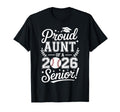 Proud Aunt 2026 Senior Baseball Graduate T-Shirt - Novelty Apparel Unisex - T-Shirt, Sweatshirt, Hoodie