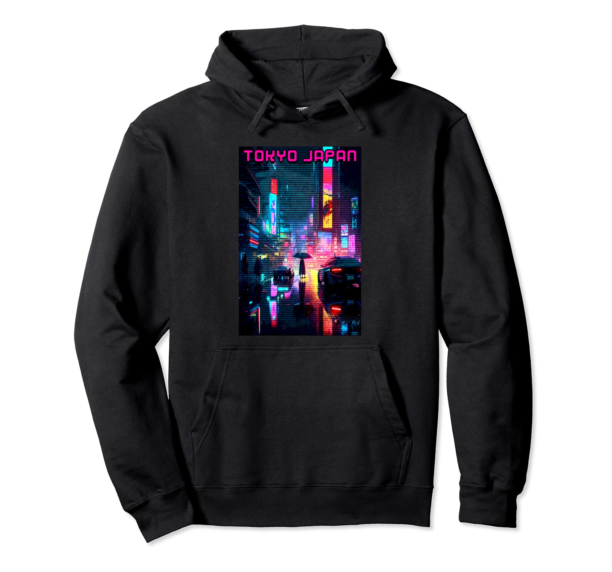 Tokyo Japan Travel Aesthetic Vaporwave Sci Hoodie - Trendy Graphic Unisex - T-Shirt, Sweatshirt, Hoodie
