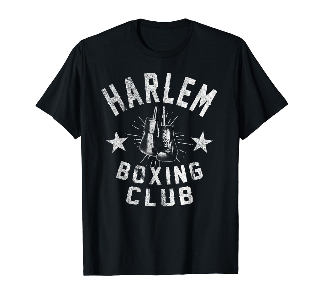 Harlem Boxing Club Distressed Boxer T-Shirt - Minimalist Print for Adults - T-Shirt, Sweatshirt, Hoodie