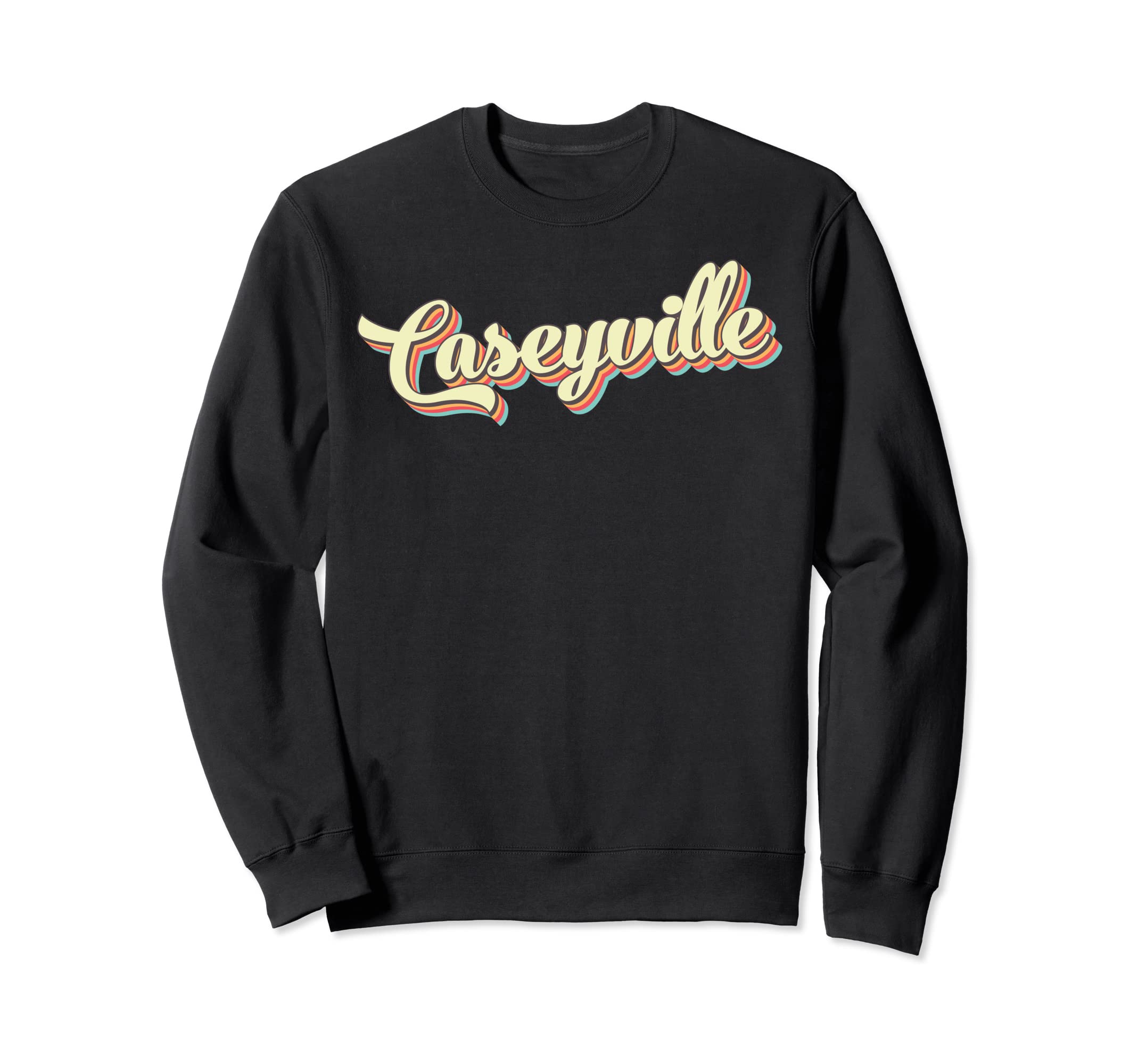 Caseyville Art Baseball Font Sweatshirt - Aesthetic Graphic for Adults - T-Shirt, Sweatshirt, Hoodie
