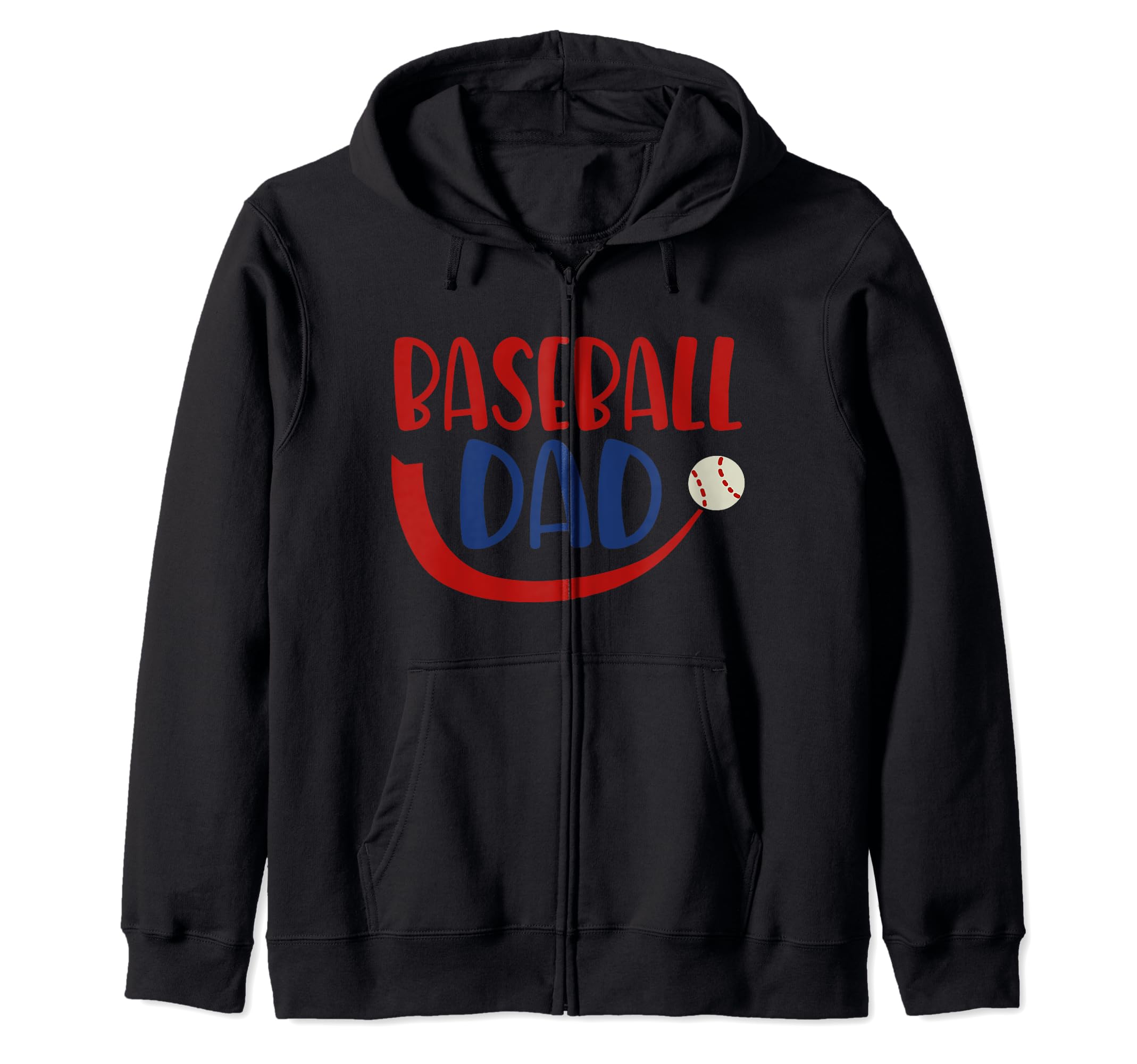 Baseball Dad Father Daddy Gift Sports Team Hoodie - Trendy Graphic Unisex - T-Shirt, Sweatshirt, Hoodie