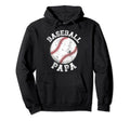 Baseball Papa Grandpa Papa Baseball Hoodie - Streetwear Style for Adults - T-Shirt, Sweatshirt, Hoodie