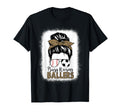 Baseball Soccer Mom Messy Bun Leopard T-Shirt - Unique Graphic for Adults - T-Shirt, Sweatshirt, Hoodie