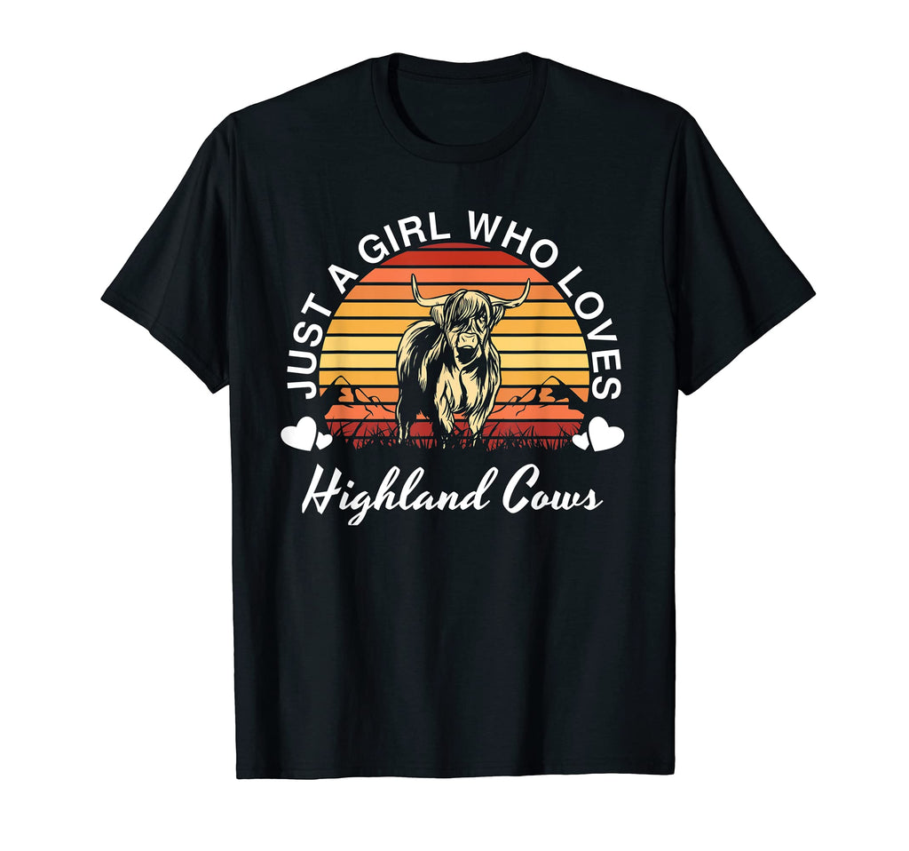 Just Who Loves Scottish Highland T-Shirt - Fun Novelty Design Men Women - T-Shirt, Sweatshirt, Hoodie