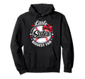 Funny Little Sister Biggest Fan Bow Hoodie - Fun Novelty Design Men Women - T-Shirt, Sweatshirt, Hoodie
