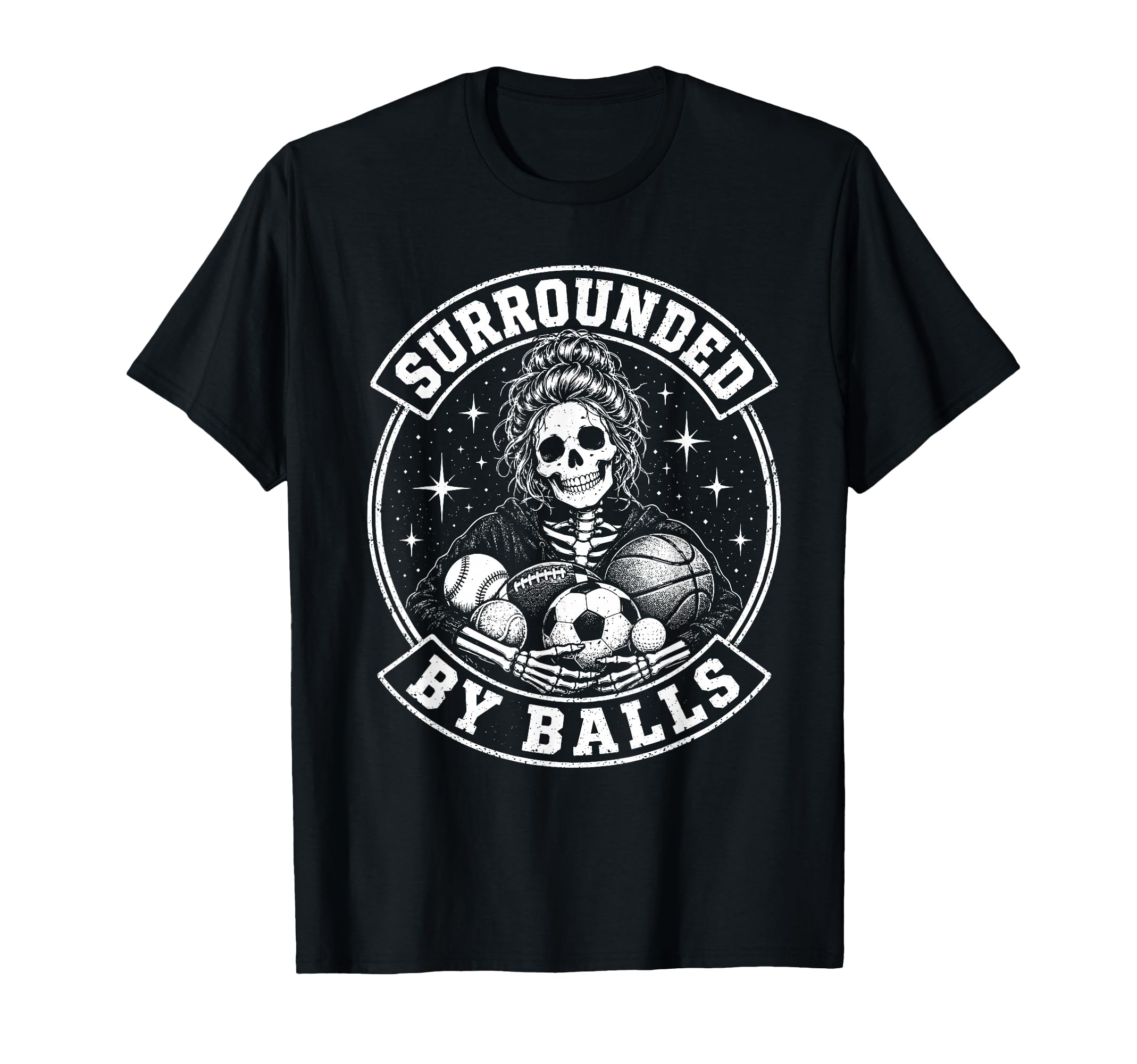 Mom Skeleton Baseball Basketball T-Shirt - Novelty Apparel for Adults - T-Shirt, Sweatshirt, Hoodie