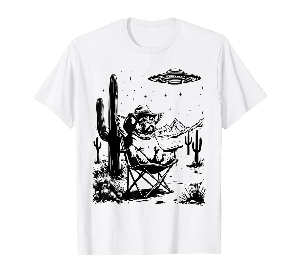 Funny French Bulldog Frenchie Cowboy T-Shirt - Streetwear Style for Adults - T-Shirt, Sweatshirt, Hoodie