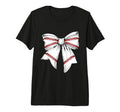 Baseball Mom Coquette Bow Gameday Tri T-Shirt - Custom Art Print Men Women - T-Shirt, Sweatshirt, Hoodie