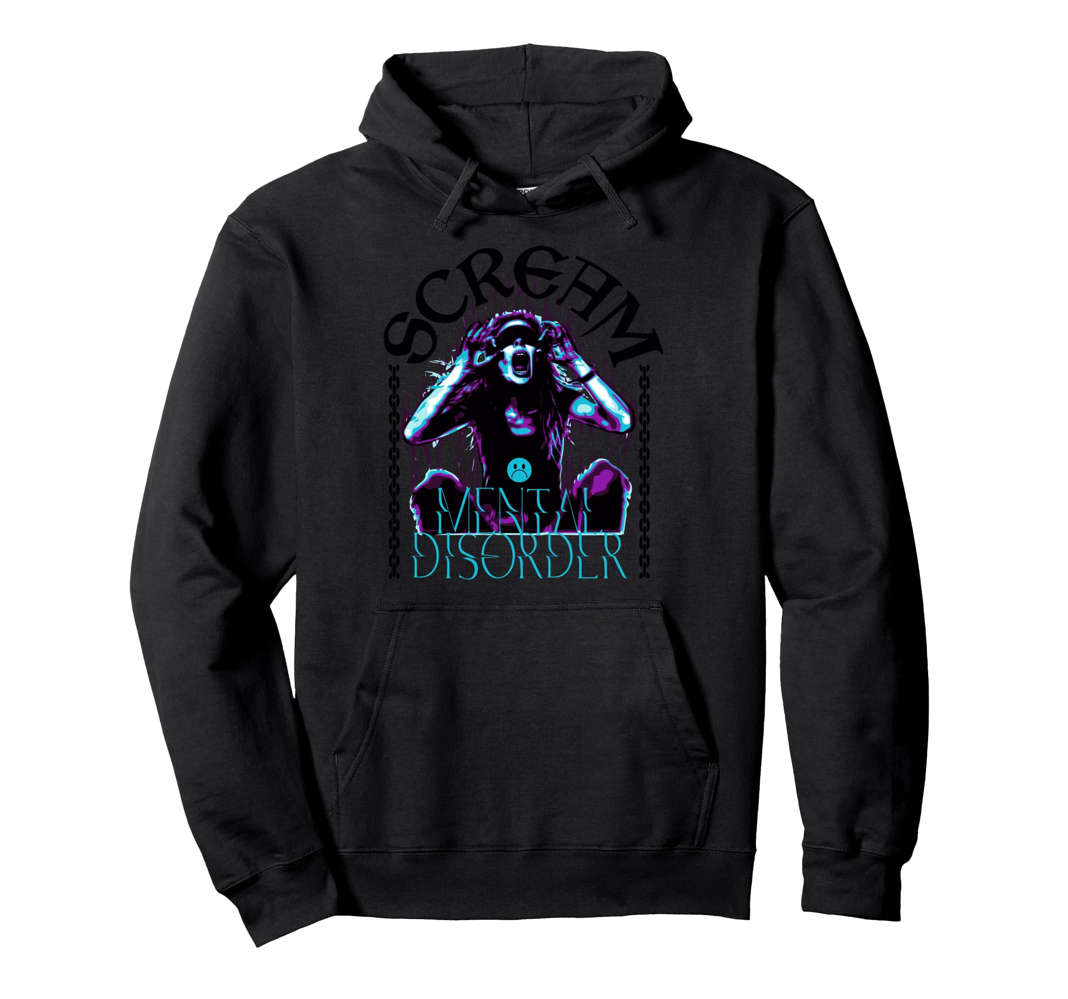 Y2K Scream Bold Urban Graffiti Aesthetic Hoodie - Graphic Print Men Women - T-Shirt, Sweatshirt, Hoodie
