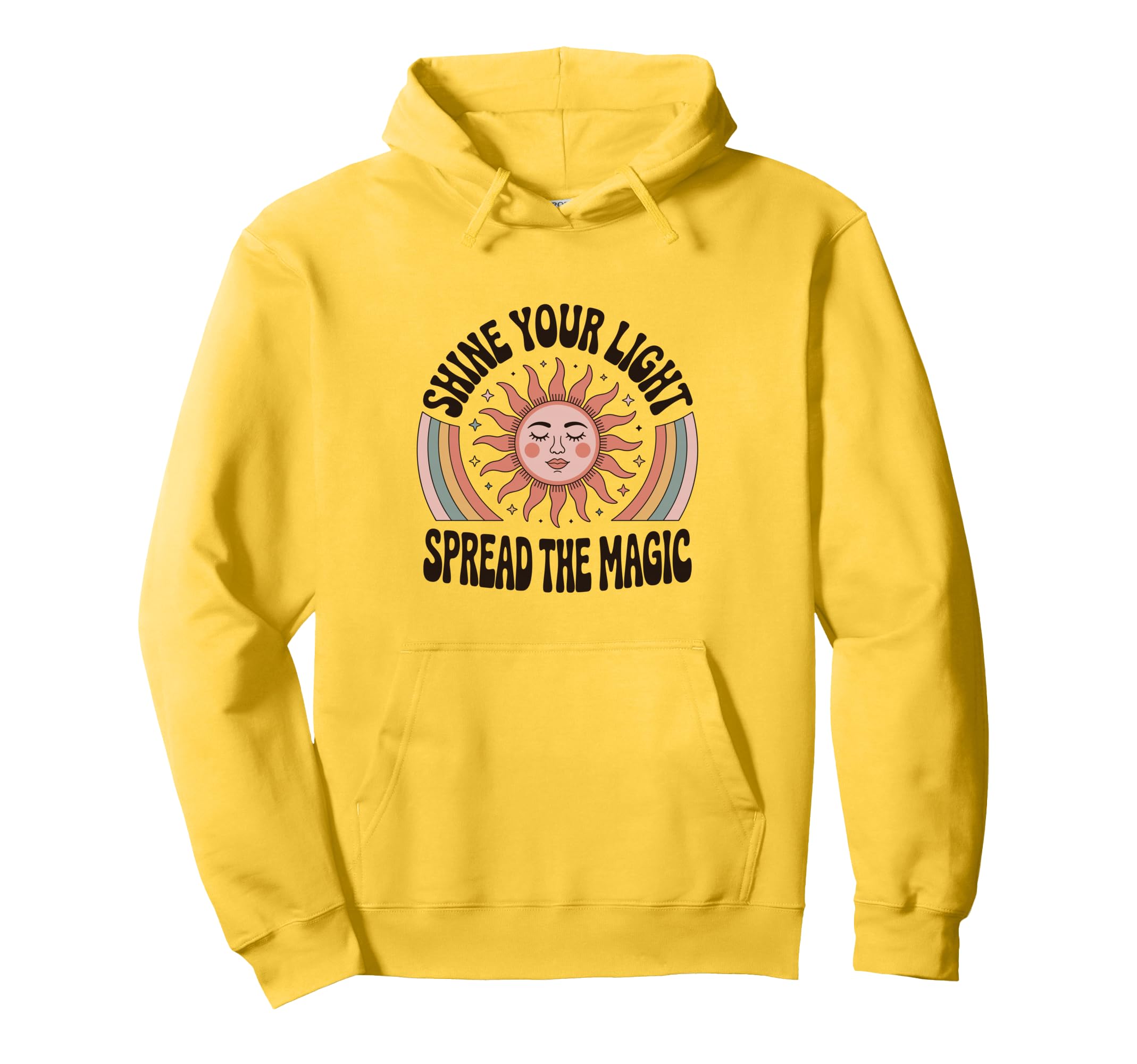 Shine Your Light Spread Magic Boho Hoodie - Streetwear Style Men Women - T-Shirt, Sweatshirt, Hoodie