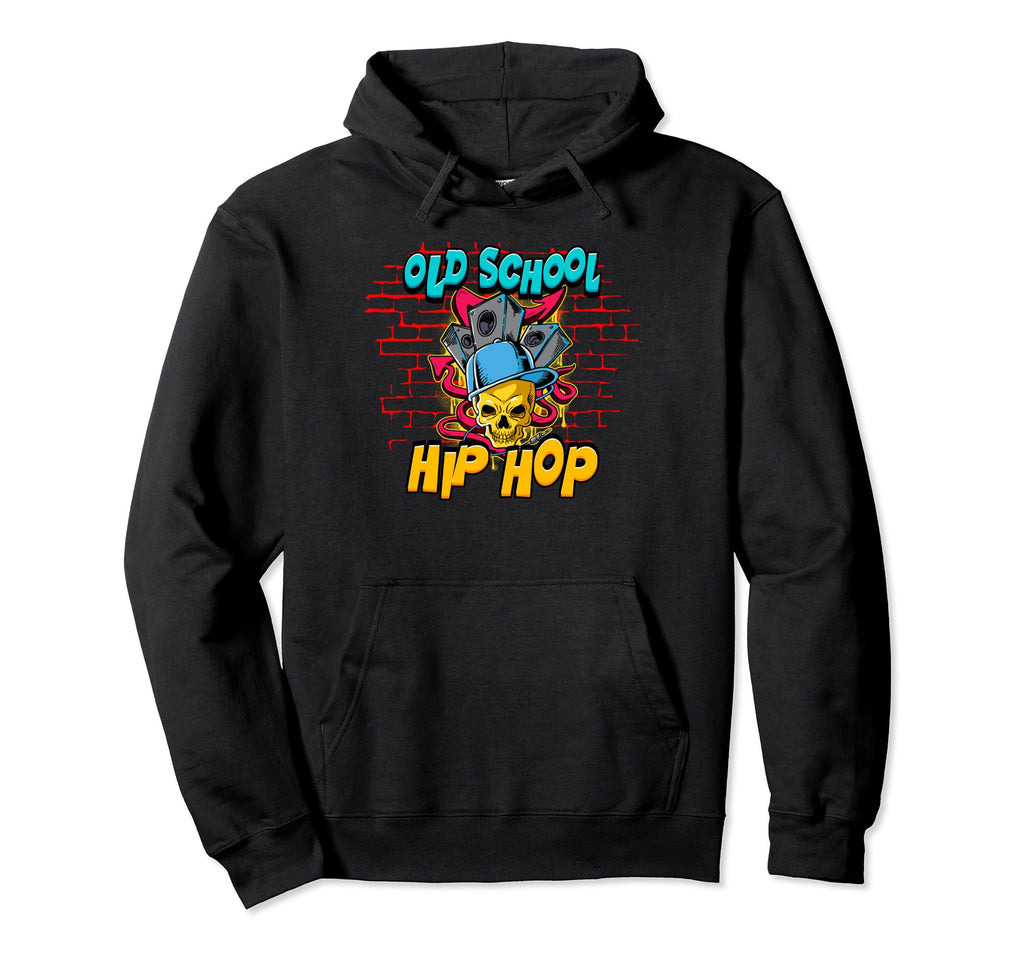 Old School Hip Hop Hoodie - Casual Everyday Wear Men Women - T-Shirt, Sweatshirt, Hoodie