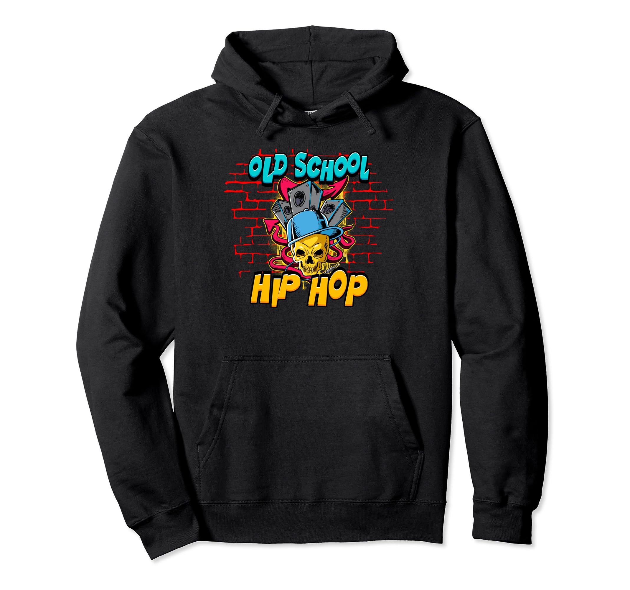 Old School Hip Hop Hoodie - Casual Everyday Wear Men Women - T-Shirt, Sweatshirt, Hoodie